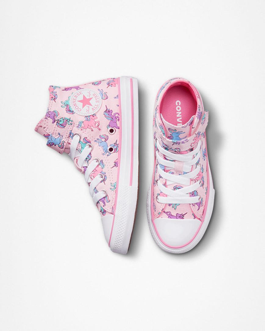 Chlapecké Boty Vysoké Converse Chuck Taylor All Star Easy-On Unicorns Růžové Blankyt | CZ DZOU13